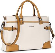 👜 bostanten women's leather briefcase messenger satchel bags laptop handbags logo