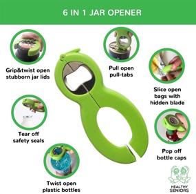 img 2 attached to 🔧 EasyTwist Jar Opener Set - Effortless Jar Opening Solution for Arthritis, Weak or Rheumatoid Hands