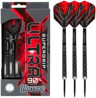 supergrip ultra 90% tungsten steel tip darts by harrows логотип