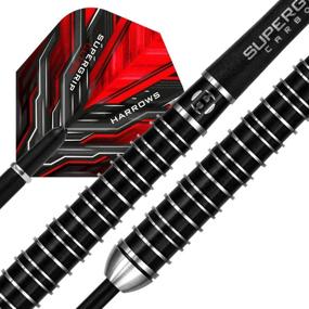 img 2 attached to Supergrip Ultra 90% Tungsten Steel Tip Darts by Harrows