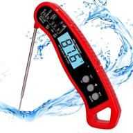 🌡️ digital waterproof food thermometer with backlight, magnetic calibration function and folding probe - ideal for candy, cooking, bbq, liquids, beef логотип