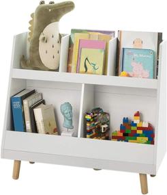 img 4 attached to 📚 Haotian KMB19-W: Ultimate White Kids Bookcase and Storage Display for Organizing Books and Toys