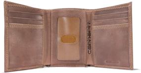 img 2 attached to 💼 Carhartt Leather Trifold Wallet: A Stylish and Functional Men's Accessory for Wallets, Card Cases & Money Organizers