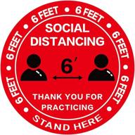 🏬 retail store fixtures & equipment and store signs & displays - social distancing floor decal stickers logo