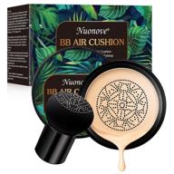 natural mushroom air cushion bb cream cc concealer all-day flawless makeup: even skin tone base primer, easy application, lasting moisture & thin texture logo