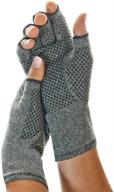 🧤 imak compression active gloves, large - optimal support for arthritis, fibromyalgia, neuropathy, joint pain, and rheumatoid - fingerless compression gloves with all-day comfort logo