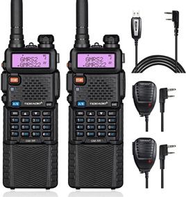 img 4 attached to 📻 TIDRADIO GM-5R GMRS Radio 2 Pack - Repeater Capable, 3800mAh Battery, Dual Band Scanning, NOAA Weather & Alarm