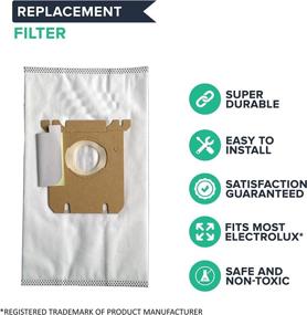 img 3 attached to 🧹 Crucial Vacuum Replacement Cloth Bags for Electrolux OX & Eureka S - 24 Pack | Model 6500A, 6510A, 6975A, 6975B, 6978A, 6978B, 6878B-1, 6978B-2, 6980A, 6982A, 6983A, 6984A-1 - Part # EL200F