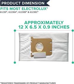 img 1 attached to 🧹 Crucial Vacuum Replacement Cloth Bags for Electrolux OX & Eureka S - 24 Pack | Model 6500A, 6510A, 6975A, 6975B, 6978A, 6978B, 6878B-1, 6978B-2, 6980A, 6982A, 6983A, 6984A-1 - Part # EL200F