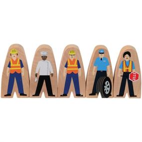 img 2 attached to 🏗️ Toys Wooden Community Helpers Block: Imaginative Play Set for Kids