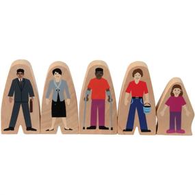 img 3 attached to 🏗️ Toys Wooden Community Helpers Block: Imaginative Play Set for Kids