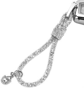 img 2 attached to Stylish RAYHOO Crystal Car Key Chains: Key Fob & Strap for Women, Ladies' Key Chain Ring