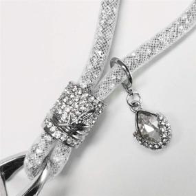 img 3 attached to Stylish RAYHOO Crystal Car Key Chains: Key Fob & Strap for Women, Ladies' Key Chain Ring