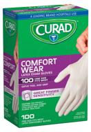 🧤 curad comfort wear latex exam gloves: powder-free, one-size-fits-most (100 count) logo