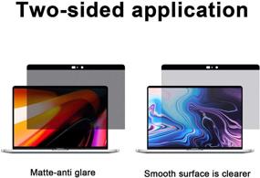 img 2 attached to 🖥️ Приватный экран-привидение для MacBook Pro PROMAS - матовое покрытие | Совместим с Mac Book Pro 16 дюймов (2019-2020), модель A2141 | Touch Bar и Touch ID | Легко устанавливается и снимается с помощью магнитов