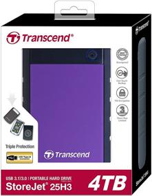 img 1 attached to Transcend StoreJet 25H3 USB3.0 Portable Hard 💾 Drive, 4TB Capacity - Compact and Reliable Solution
