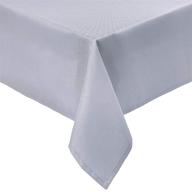 🍽️ 52-inch amazon basics polyester fabric square tablecloth - washable логотип