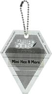 📏 mini hex n more keychain ruler by jaybird: compact and portable measuring tool logo