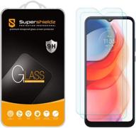 2-пакетные защитные стёкла supershieldz для экрана motorola moto g play (2021) - против царапин, без пузырей логотип