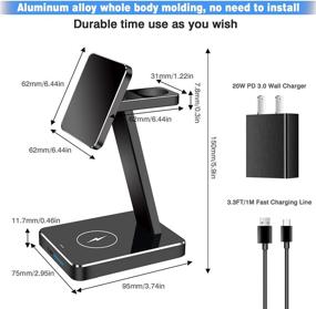 img 3 attached to Магнитная беспроводная алюминиевая зарядка iPhone13