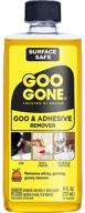 🧴 goo gone adhesive remover - 8oz - surface safe for stickers, labels, decals, tape, gum, grease, and tar residue removal logo