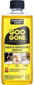 img 4 attached to 🧴 Goo Gone Отлипатель - 8 унций - безопасный для поверхности при удалении наклеек, этикеток, наклеек, лент, жвачки, жира и смоляных остатков