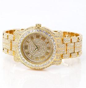 img 2 attached to 💎 Два часа Iced Out, идеально подходят женским временным часам для улучшенного стиля