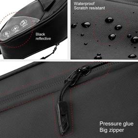 img 2 attached to 🚴 Waterproof Sykooria Bike Saddle Bag - Large Capacity Pouch for Road Bikes, Mountain Bikes and More, with Taillight Hook Loop - Under Seat Bicycle Pack