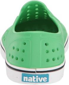 img 2 attached to 👟 Native Shoes Toddler / Little Kid Miles Slip-On в цвете Grasshopper Green / Shell White, размер 9 (малыш) M - Стильная и комфортная обувь