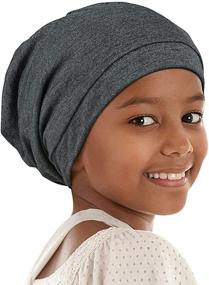 img 4 attached to Alnorm Satin Lined Hair Bonnets for Curly Girls & Teens with Adjustable Comfort Elastic Band