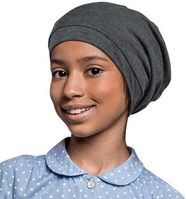 img 3 attached to Alnorm Satin Lined Hair Bonnets for Curly Girls & Teens with Adjustable Comfort Elastic Band