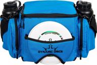 high-capacity soldier disc golf bag by dynamic discs: fits 18+ discs, on-deck putter pocket, dual storage compartments, two water bottle holders, adjustable padded shoulder strap included логотип