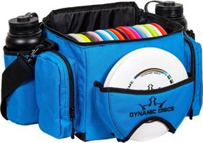 img 1 attached to High-Capacity Soldier Disc Golf Bag by Dynamic Discs: Fits 18+ Discs, On-Deck Putter Pocket, Dual Storage Compartments, Two Water Bottle Holders, Adjustable Padded Shoulder Strap Included