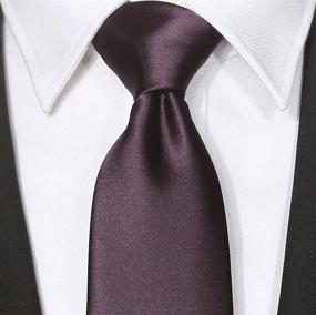 img 1 attached to 🎀 Magnetic Purple Necktie: Amplify Your Style with KissTies Solid Design!