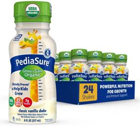img 4 attached to 🌾 Organic PediaSure Shake for Kids - Non-GMO, No Artificial Flavors/Colors, No Growth Hormones - 7g Protein, 32mg DHA Omega-3 - 192 Fl Oz, Pack of 24, Vanilla