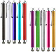arykx 10 pack of fiber mesh tip stylus pen for 🖊️ iphone, ipad, kindle and more - universal precision stylus pen for touchscreen devices logo