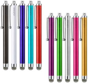 img 4 attached to ARYKX 10 Pack of Fiber Mesh Tip Stylus Pen for 🖊️ iPhone, iPad, Kindle and More - Universal Precision Stylus Pen for Touchscreen Devices