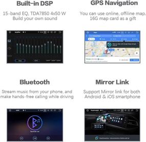 img 2 attached to 10.2 inch Dasaita Single Din Android 10.0 Car Stereo with GPS Navigation for Jeep Wrangler 2015-2018, 4G Ram 64G ROM, Built-in DSP, Dash Kit, Memory Card Included