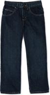 👖 top-quality big boys' loose fit straight leg jeans by lee logo