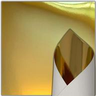 📦 10 sheets pack of 12" x 12" gold shimmering metallic cardstock logo