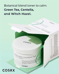 img 3 attached to 🌿 COSRX One Step Green Hero Calming Pad: 70 Pads with Green Tea Leaf Water and Centella Asiatica Extract. Exfoliating, Cleansing, and Paraben-Free!