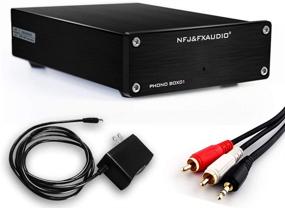 img 4 attached to 🎵 Аудио-предусилитель Phono Preamp от FX AUDIO для вертушки Turntable Preamplifier RIAA Amplified Line Output Mini Stereo Audio Hi-Fi Phonograph Preamp с заземлением для виниловых проигрывателей с низким уровнем шума (включая блок питания)