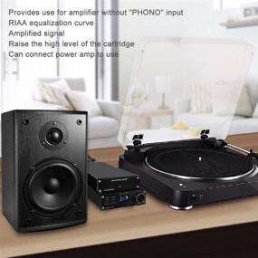 img 1 attached to 🎵 Аудио-предусилитель Phono Preamp от FX AUDIO для вертушки Turntable Preamplifier RIAA Amplified Line Output Mini Stereo Audio Hi-Fi Phonograph Preamp с заземлением для виниловых проигрывателей с низким уровнем шума (включая блок питания)