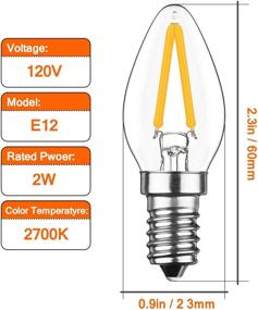 img 3 attached to 💡 EBD Lighting Candelabra Filament Bulb - Perfect Equivalent for Enhanced SEO