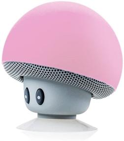 img 3 attached to 🍄 Hipipooo Cute Speaker: Mini Mushroom-Shaped Bluetooth Speaker for Kitchen, Bedroom, Car, Desk, Party, Outdoor – Pink