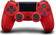 🎮 red euiyi ps4 wireless game controller joystick for playstation 4 slim pro console with 1200mah battery vibration turbo logo