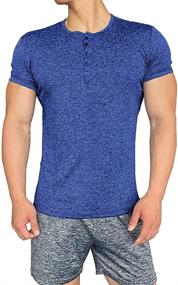 img 3 attached to Togym Slim Fit Henley Shirts: Stylish Men's Clothing with Button Detailing