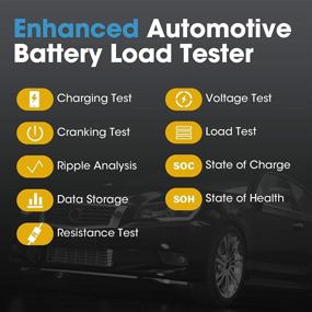 img 2 attached to 🔋 ТОПДОН Монитор батареи: Беспроводный вольтметр для автомобильного аккумулятора с Bluetooth Тестером 12V - Анализ нагрузки автомобильного генератора, Тестер анализатора батареи для зарядки и пускового тока для автомобиля, грузовика, мотоцикла и квадроцикла