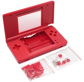 img 4 attached to 🎮 OSTENT Full Repair Parts Replacement Housing Shell Case Kit for Nintendo DS Lite NDSL - Mario Style, Red Color