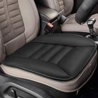 🚗 tsumbay car seat cushion - pressure relief memory foam comfort seat protector for car driver, office chair, and home seat - black logo